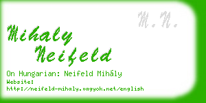 mihaly neifeld business card