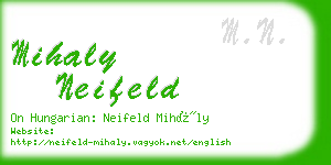 mihaly neifeld business card